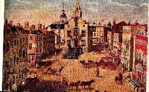 The city of Boston at the end of the 18th century