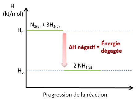 reaction exothermique