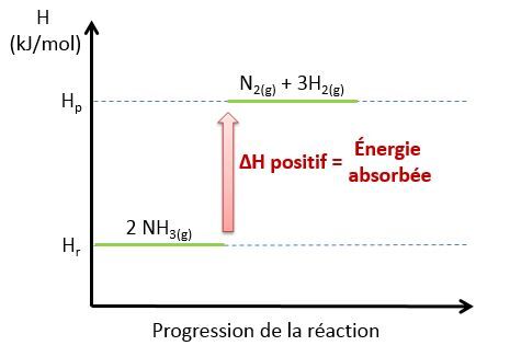 reaction endothermique