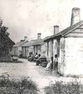 Small slave huts