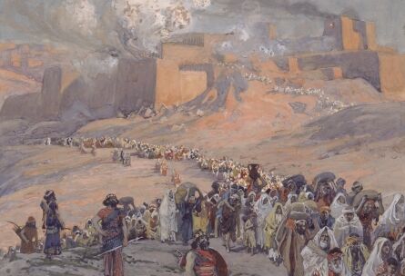 Painting depicting Babylonian slaves