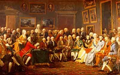 Une discussion dans un salon