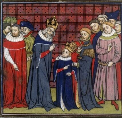Charlemagne and his son Louis