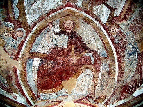 L’une des fresques de l’église Nohant Vicq