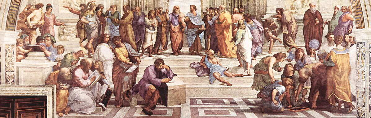 The School of Athens, a painting by Raphael, is a good representation of the culture and philosophy of ancient Greece