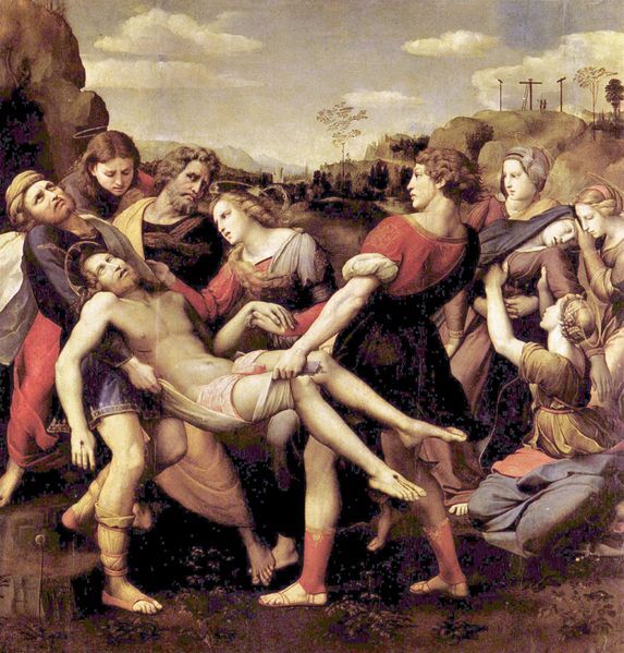Christ taken from the cross, by Raphael.