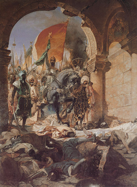 Entrance of the Turks after their victory.
