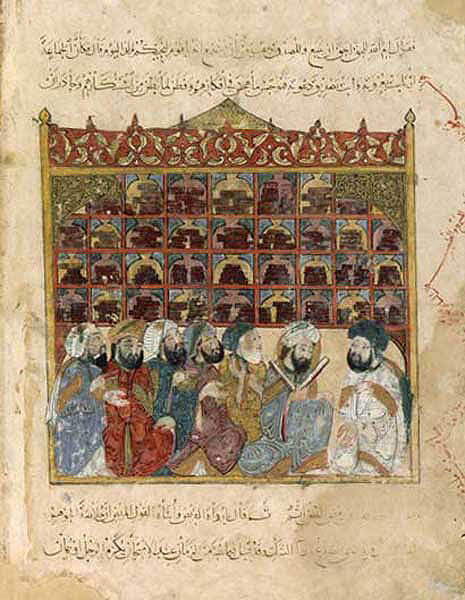 Study in a period library.