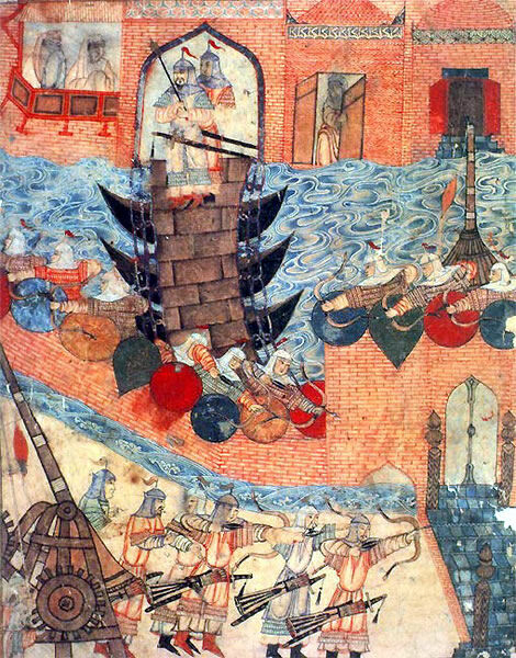 Baghdad under siege in 1258.