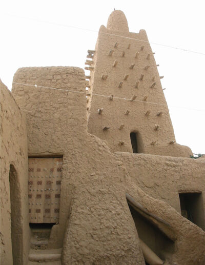 The Djingareiber mosque, Timbuktu's heritage site.
