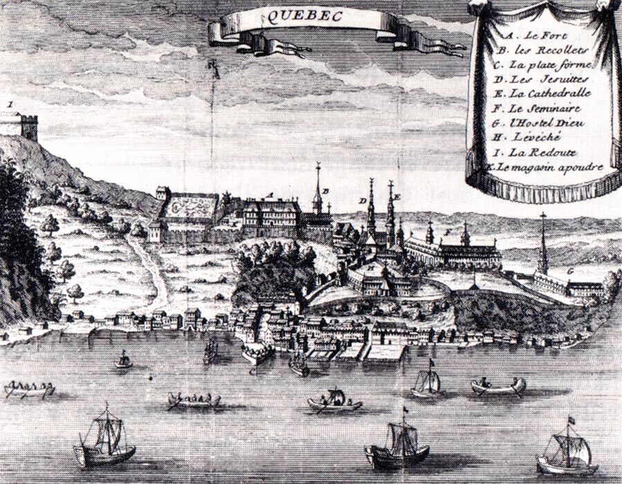 Québec, en 1700