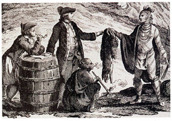 Exchange Between Indigenous Peoples and Europeans.