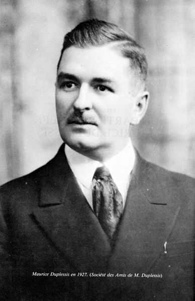 ​Maurice Duplessis in 1927.