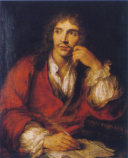 Peinture à l'huile de Molière réalisée en 1730