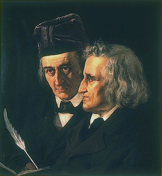 The Grimm Brothers in 1855.