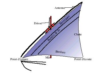 La voile latine qui permettait de naviguer contre le vent