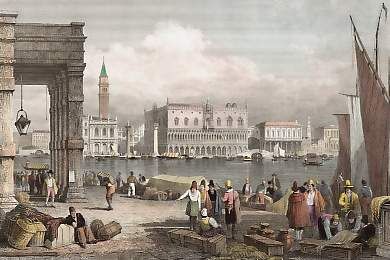 Gravure de Venise en 1830