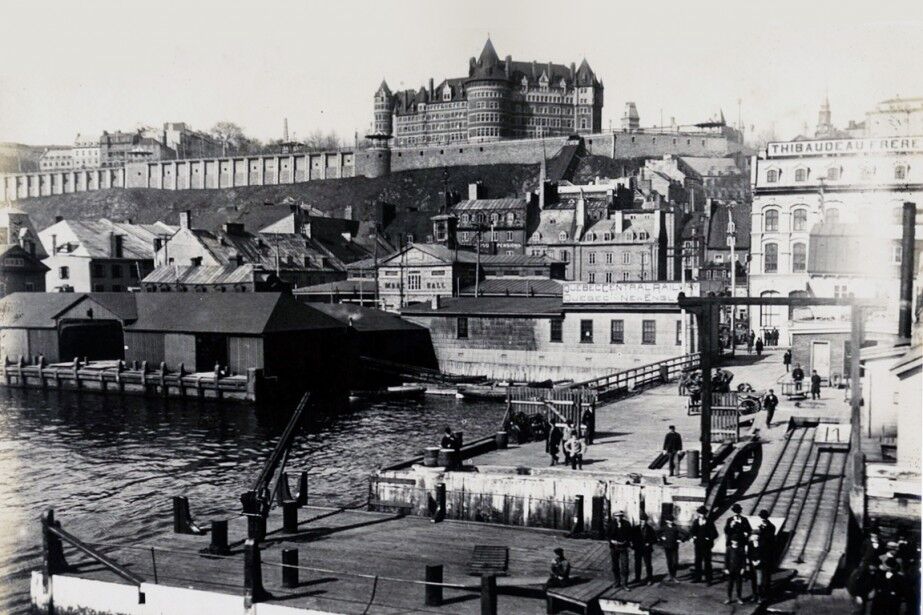 Le port de Québec, au 19e siècle