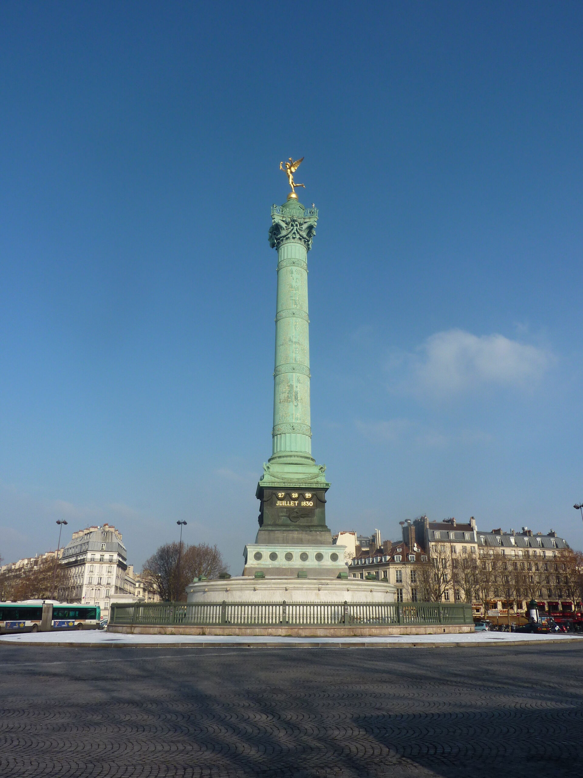 La place de la Bastille aujourd'hui
