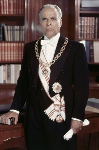 Habib Bourguida, alors qu'il était président en 1960