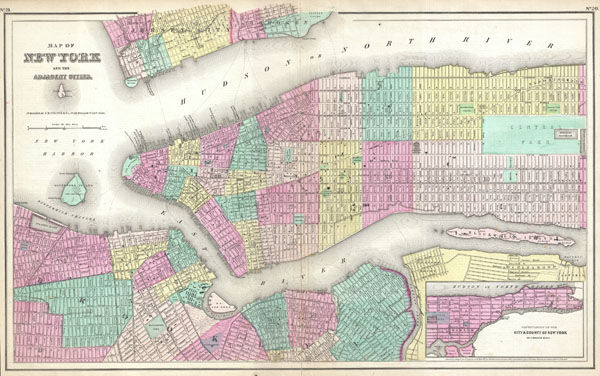 Map of New York.