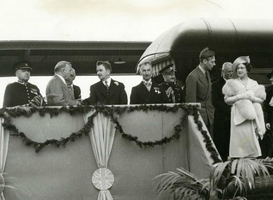 Visites de leurs majestés le roi George VI et la reine Élisabeth au Canada en 1939. Auteur inconnu.