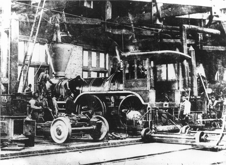 Locomotive à Montréal en 1859