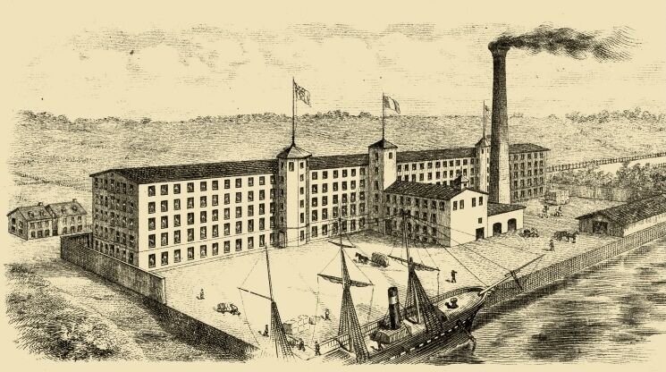 Fabrique de coton d’Hochelaga en 1874.