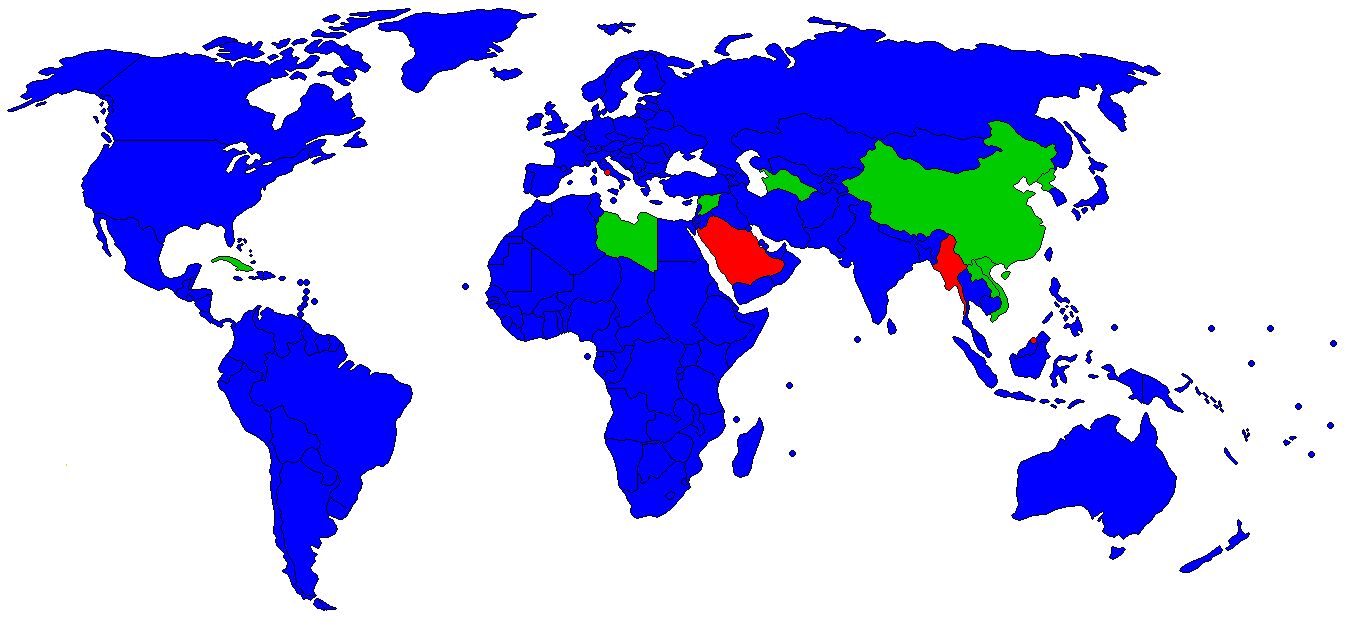 Democratic countries in the world in 2006