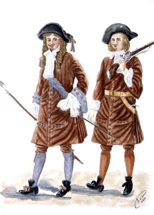 Soldats du régiment Carignan-Salières