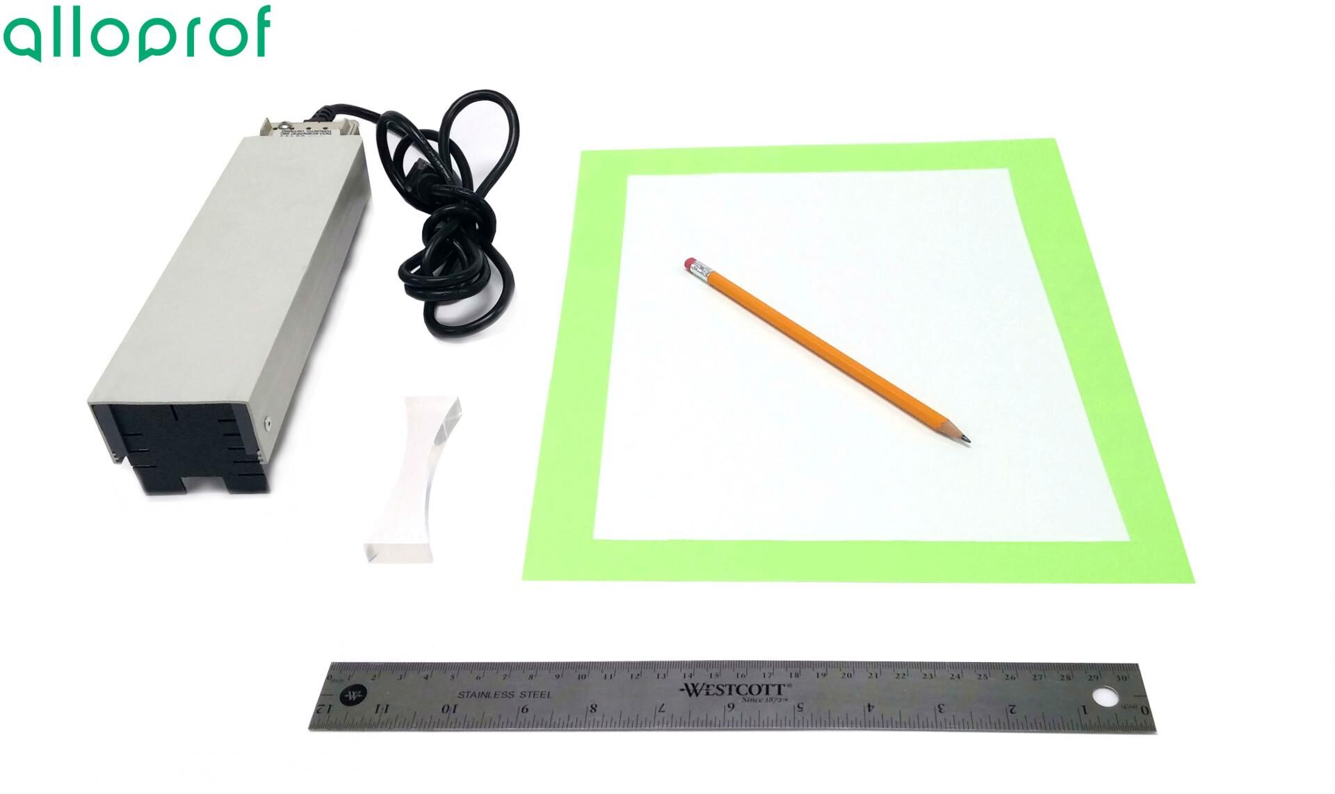 Focal Length Ruler Method for Finding The Focal Length of a Lens | Secondary | Alloprof