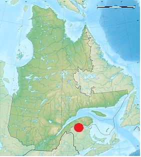 Miguasha National Park on a map