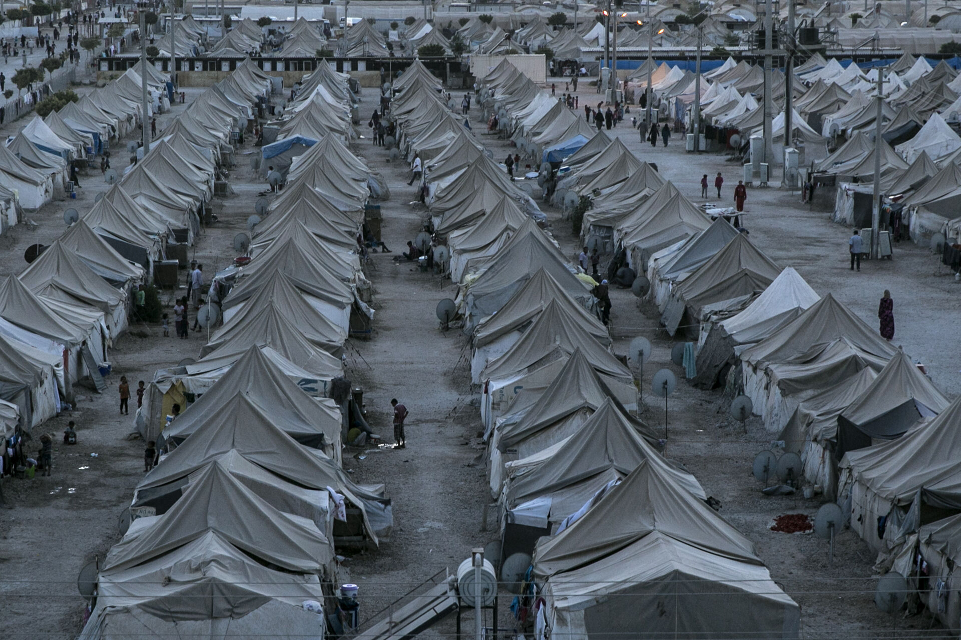 Picture of Akçakale refugee camp in Turkey.