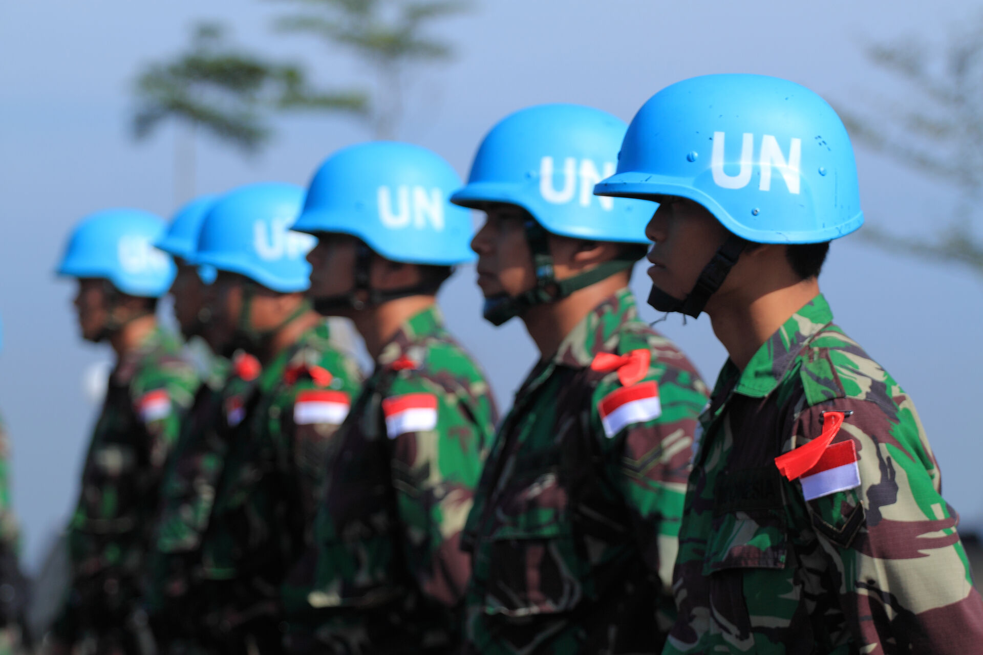 A photo of Indonesian United Nations (UN) peacekeepers.