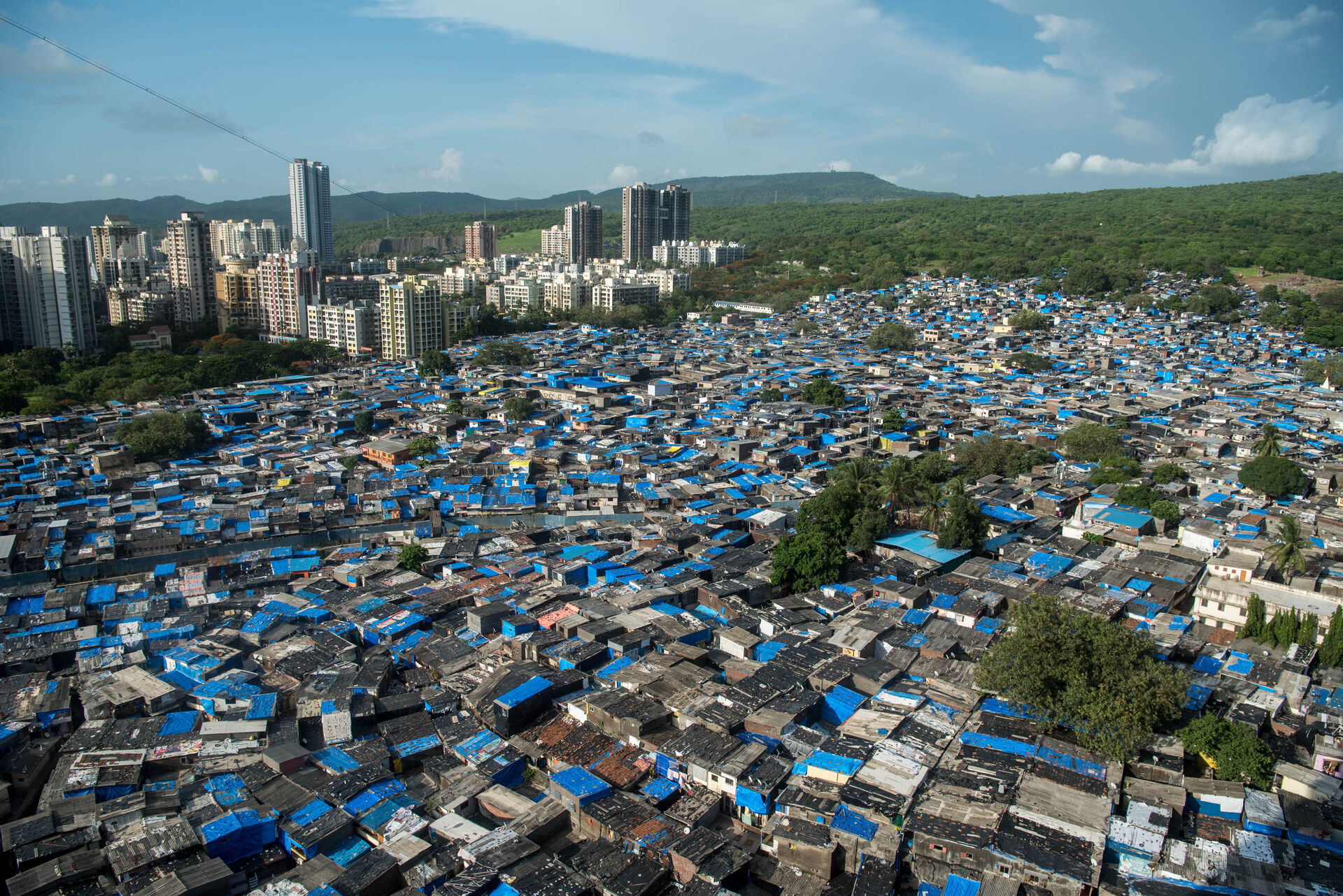 Le bidonville d’Appa Pada, à Mumbai, en Inde.