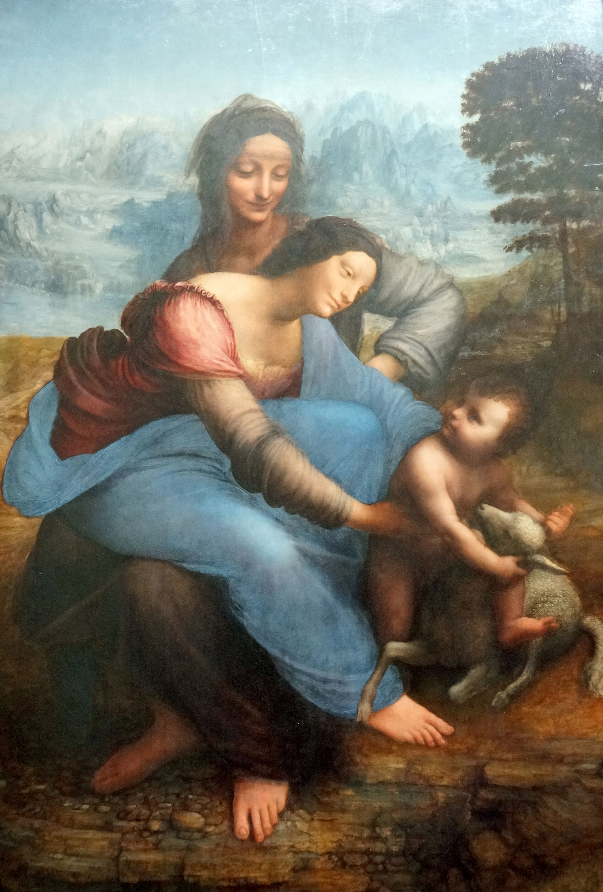 The Virgin and Child with Saint Anne by Leonardo da Vinci.