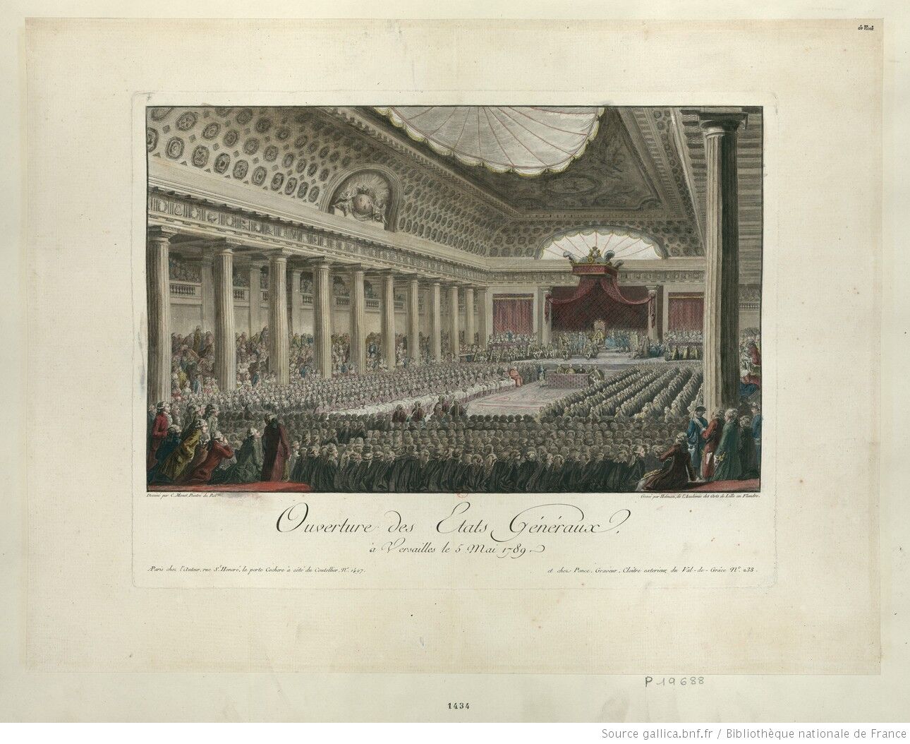 Ouverture des États généraux, à Versailles, le 5 mai 1789