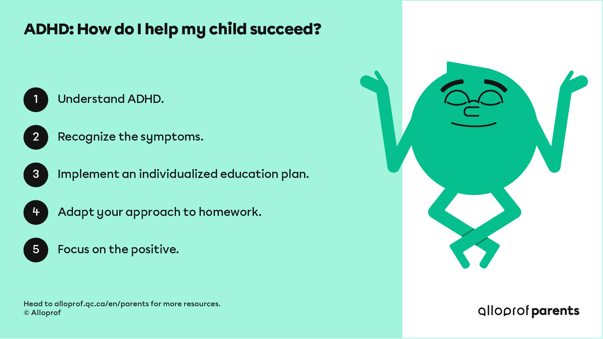 ADHD How do I help my child succeed? Alloprof
