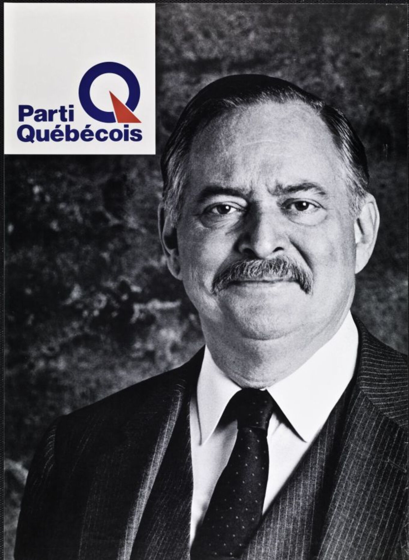 Affiche du Parti Québécois montrant Jacques Parizeau