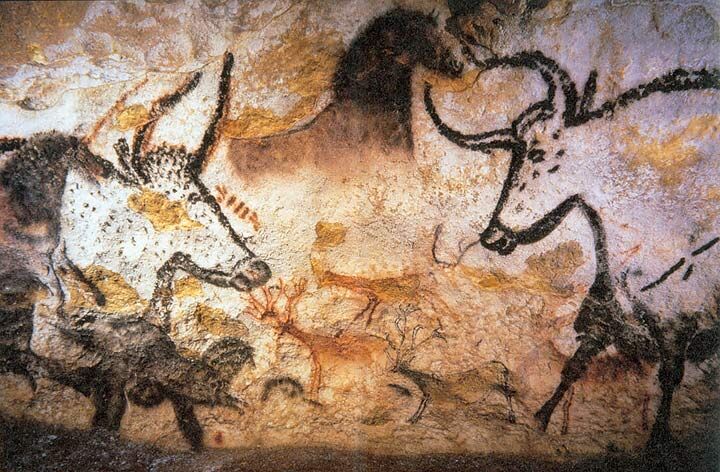 Peinture dans la grotte de Lascaux