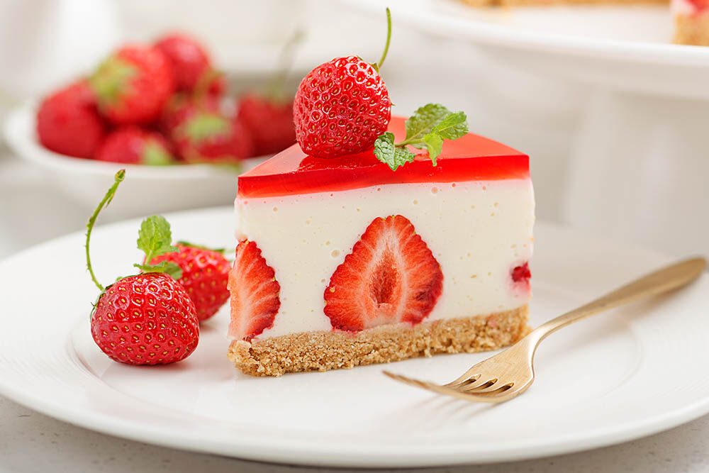 Un gâteau à la fraise