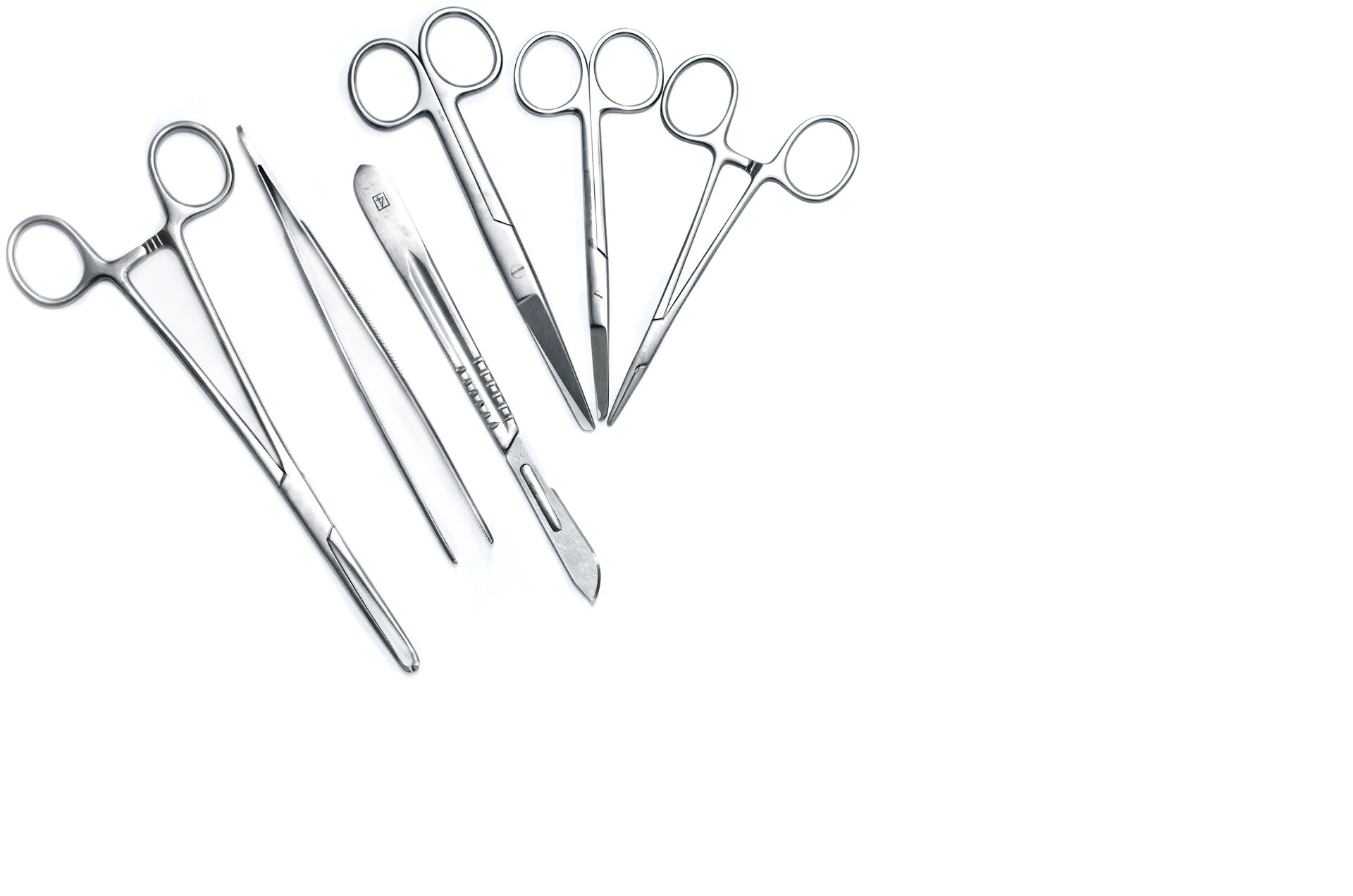 Surgical instruments are made of surgical steel, a ferrous alloy.