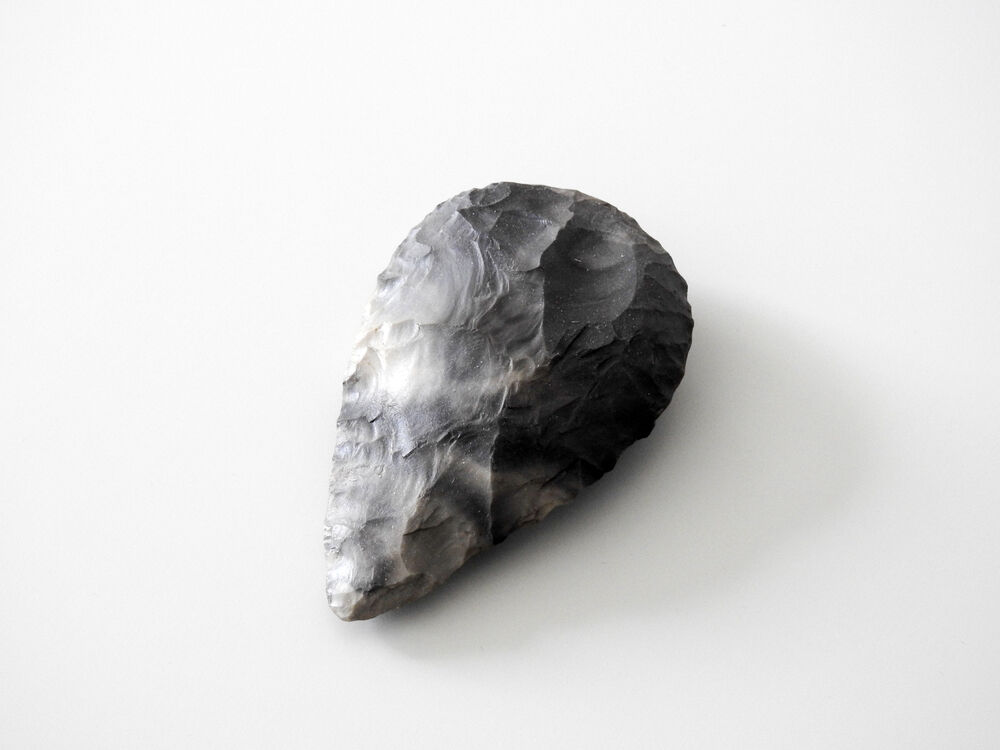 Carved stone tool.