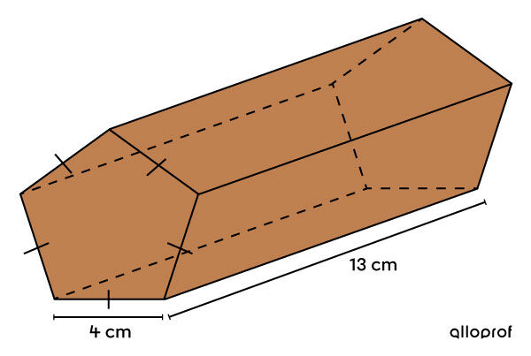 Pentagonal Prism where the Lateral Area is Sought.