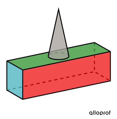 Illustration of a decomposable solid representing a crampon.