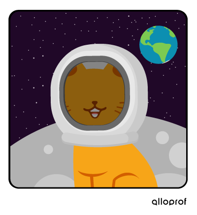 Space cat smiling way too much.