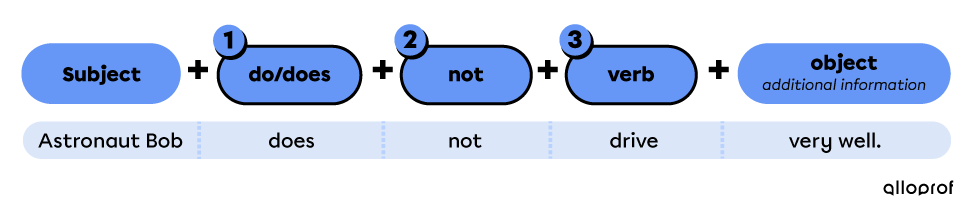 Simple present negative form with other verbs