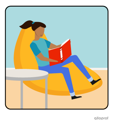 Sarah, a teenage girl, is captivated by the end of a book.