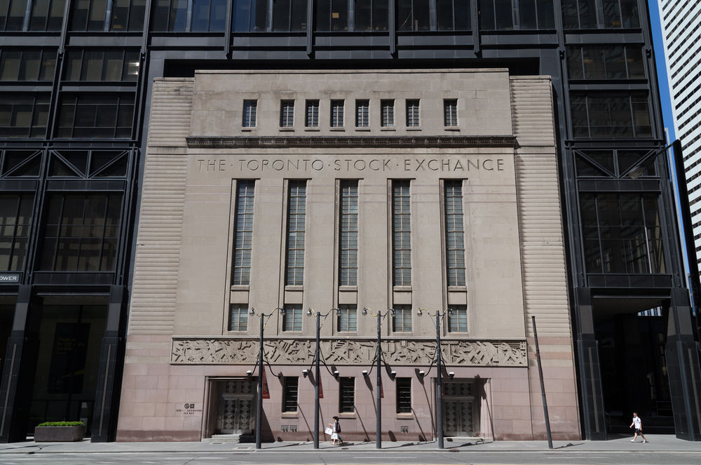 Le bâtiment de la Bourse de Toronto