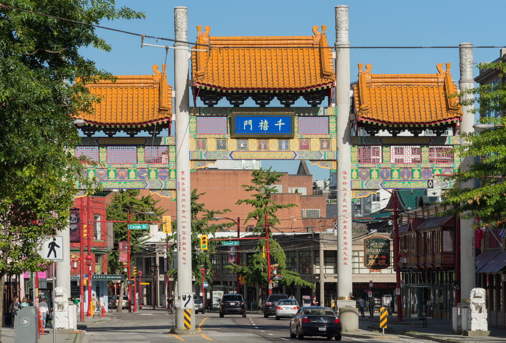 Un quartier chinois à Vancouver en Colombie-Britannique